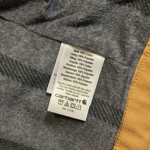 Carhartt Jacket Youth XS Chore Canvas Blanket Lined Outdoor - Picture 5 of 7