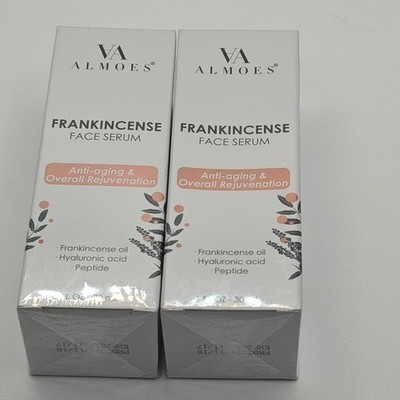 2-Pack ALMOES Frankincense Face Serum for Anti-aging & Rejuvenation 1 FL. OZ.