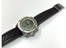 Breitling Super Avenger A13370 chrono Jade MOP Diamond dial and inner bezel 7