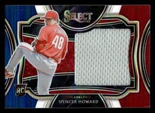 2021 Panini Select #HRJS-SP Spencer Howard Horizontal Rookie Jumbo Swatch /99