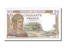[#250223] Banknote, France, 50 Francs, 50 F 1934-1940   Cérès  , 1937, 1937-11-0