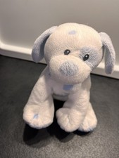 Ty Pluffies Baby Pups White/Blue Puppy Dog  Plush Soft Toy
