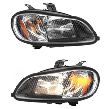 Micah Motors Headlights for 2004-2013 Freightliner M2 Black Pair
