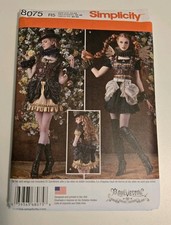 Simplicity 8075 US 14-22 Steampunk Costume Designs Womens UNCUT Pattern