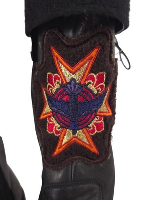 Yohji Yamamoto Pour Homme Embroidered Wool Cuff Boots US 11 EU 44 Black $1850 Yohji Yamamoto Pour Homme Embroidered Wool Cuff Boots US 11  main image 3