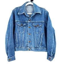 Vintage Roebucks Jean Jacket Mens Large Cowboy Western Landman Yellowstone Ranch