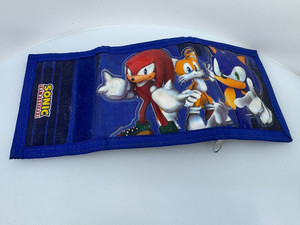 Sonic The Hedgehog Wallet Kids Trifold Blue Accessory Innovations Sega