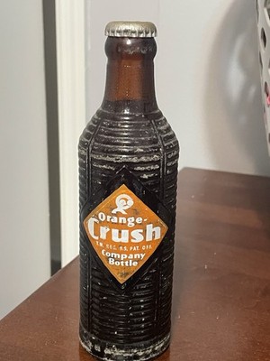UNOPENED VTG 1946 Orange Crush Brown Bottle Full Sealed RARE 7 oz