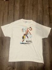 Vintage 90s Y2K Cheetos Chester Cheetah Graphic Promo T-shirt White Size XL VTG