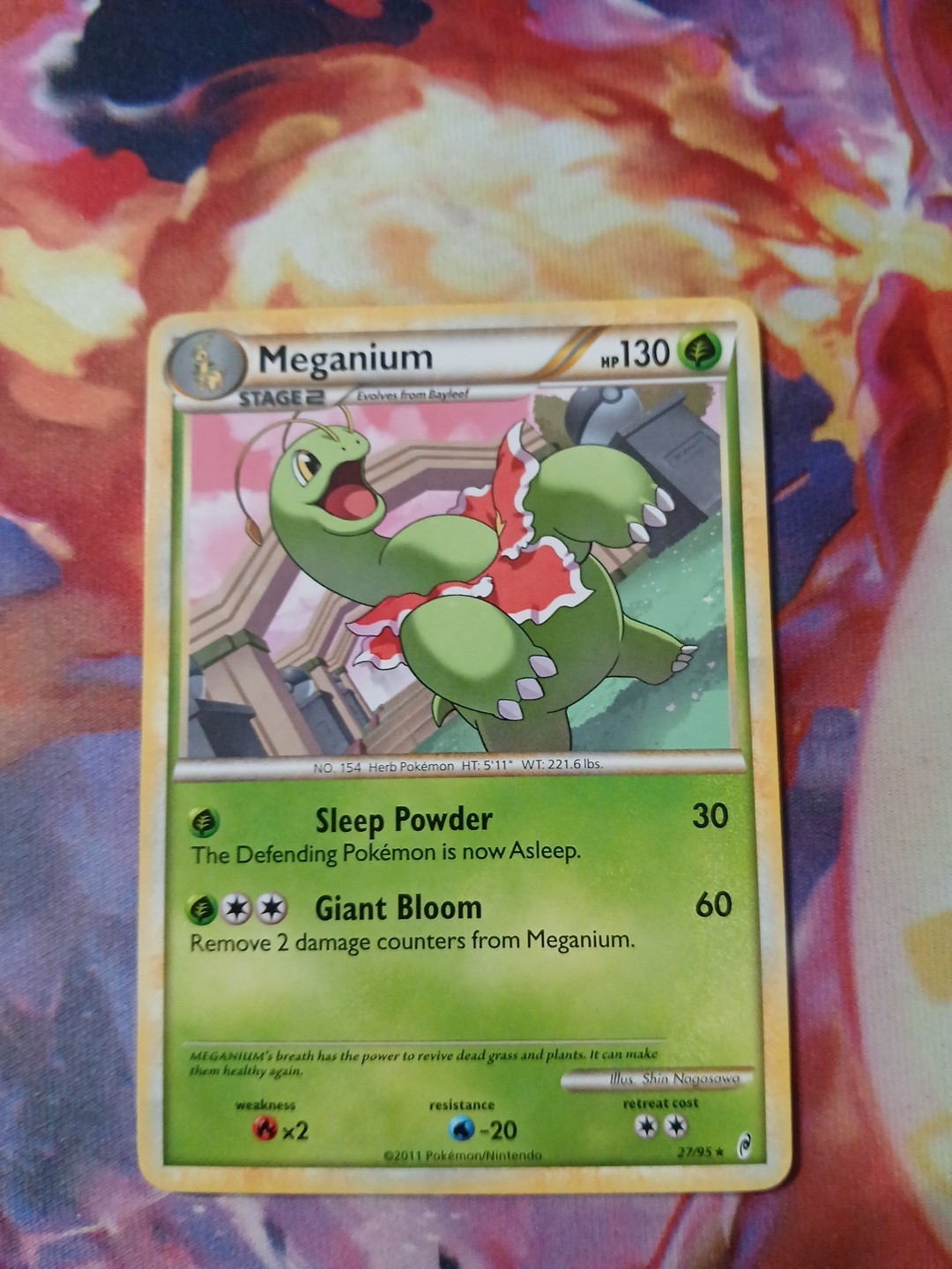 Meganium 27/95 Call of Legends Rare Card