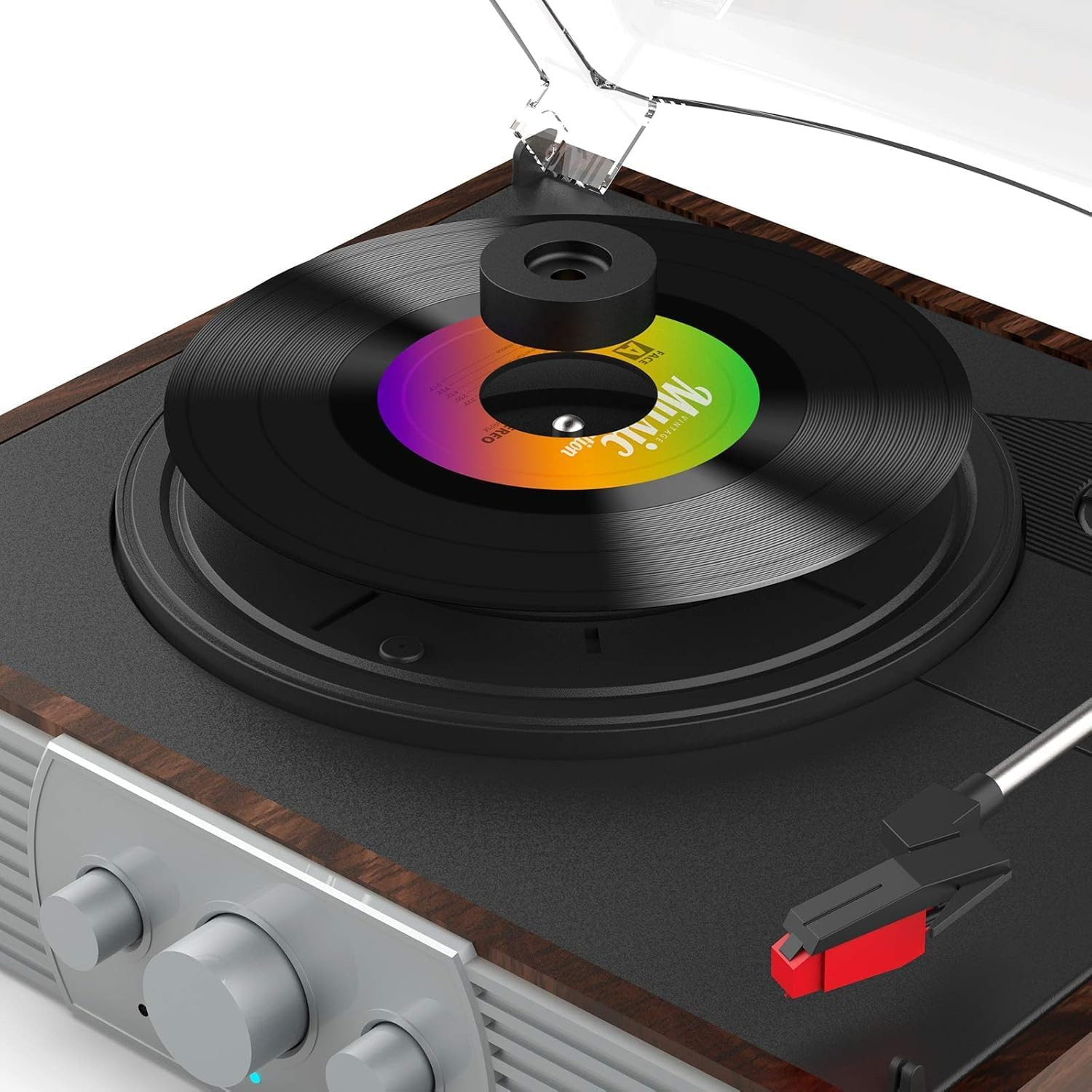 45 RPM Adapter, for 7 Inch Vinyl Record Players and Technics Turntables, Solid A