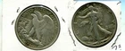 1938 D WALKING LIBERTY SILVER HALF DOLLAR FINE SCR 7382T