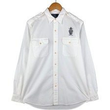 Vintage Ralph Lauren Classic Fit long-sleeved cotton shirt size M men's 
