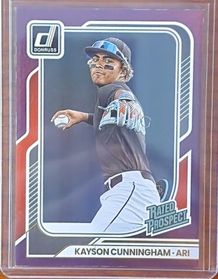 2026 Panini Donruss - Kayson Cunningham Rated Prospect - #116 Purple #/99