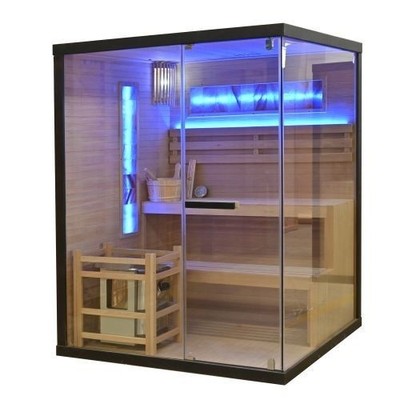 Sanotechnik LUXOR 2 Sauna für 3 Personen Innensauna 150x140x190 cm Hemlock