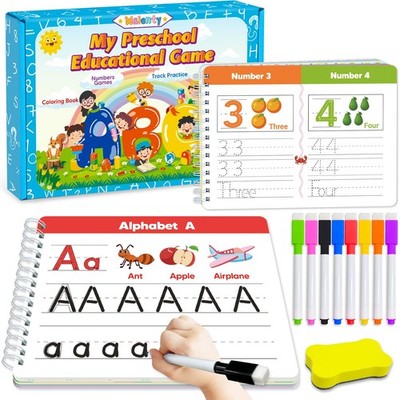 Preschool Learning Activities Kindergarten Workbooks, Busy Book Handwriting P...