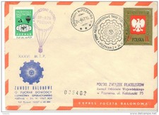 BALLOON INTERNATIONAL RACE ON THE OCCASION OF XXXVI EDITION POZNAN 1967