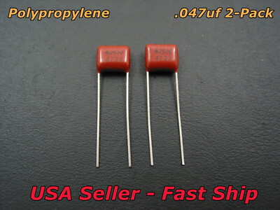 2 Pcs .047uf 250v Guitar CBB Polypropylene Tone Capacitor 2 Pcs .047uf 250v Guitar CBB Polypropylene Tone Capacitor
