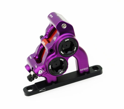 Juin Tech ETF Rennrad Cyclocross eBike Fahrrad 4-Kolben Hydraulischer Bremssattel Set - Bild 83 von 92