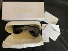 Pre-owned mint Chloe sunglasses Aviators Leather Trim