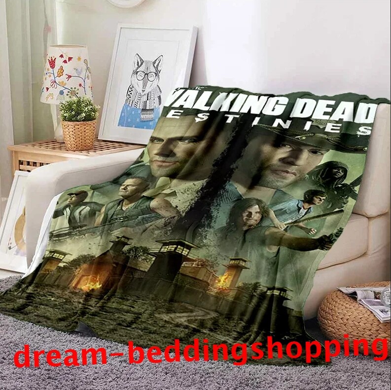 The Walking Dead Fleece Blanket Throw Rug Bed Sofa Warm Soft Blanket Bedspread eBay
