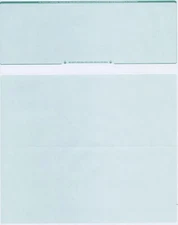 25 Blank Check Stock Paper - Check on Top - Green Diamond