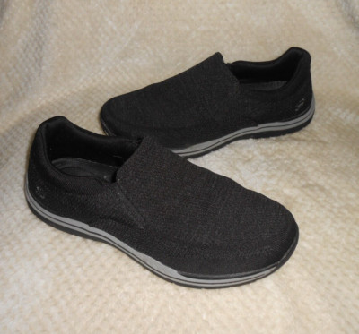 Skechers Expected Gomel 65086 Relaxed Casual Shoes Sneakers Black Mens Sz 12