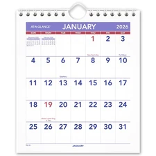 2026 At-A-Glance PM5-28 Mini Monthly Wall Calendar, 6-1/2 x 7-1/2"