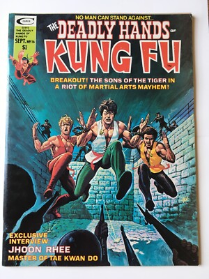 The Deadly Hands of Kung Fu #16 Shang Chi VFN+ (8.5) MARVEL ( Vol 1 1975) 