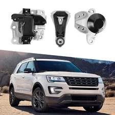Fit For Ford Explorer 2016-2019 3.5L Engine Motor & Transmission Mount Set 3Pcs