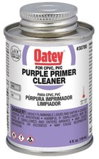 Oatey 30780 Primer/Cleaner, 4 oz Pail, Liquid, Purple