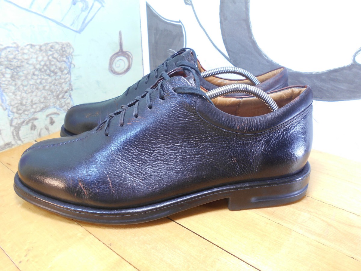 SANDRO BLACK LEATHER COMFORT WALK OXFORDS SIZE 10D Sandro Moscoloni Dress Shoes for Men with Upper Leather  main image 3