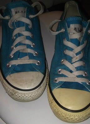 turquoise low top converse
