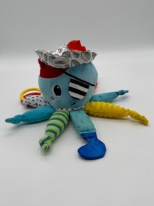 Tomy Lamaze Captain Calimari Clip on Car Seat Stroller Toy 10"