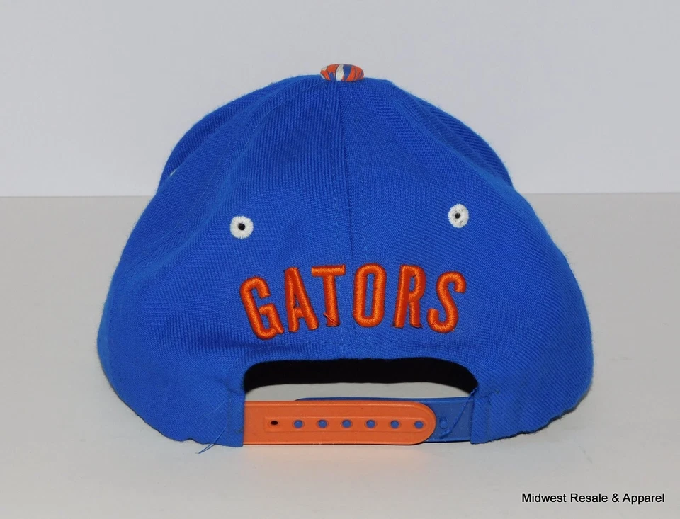Vintage University of Florida Gators Snapback Hat Blue Adjustable Cap - Image 4 of 4