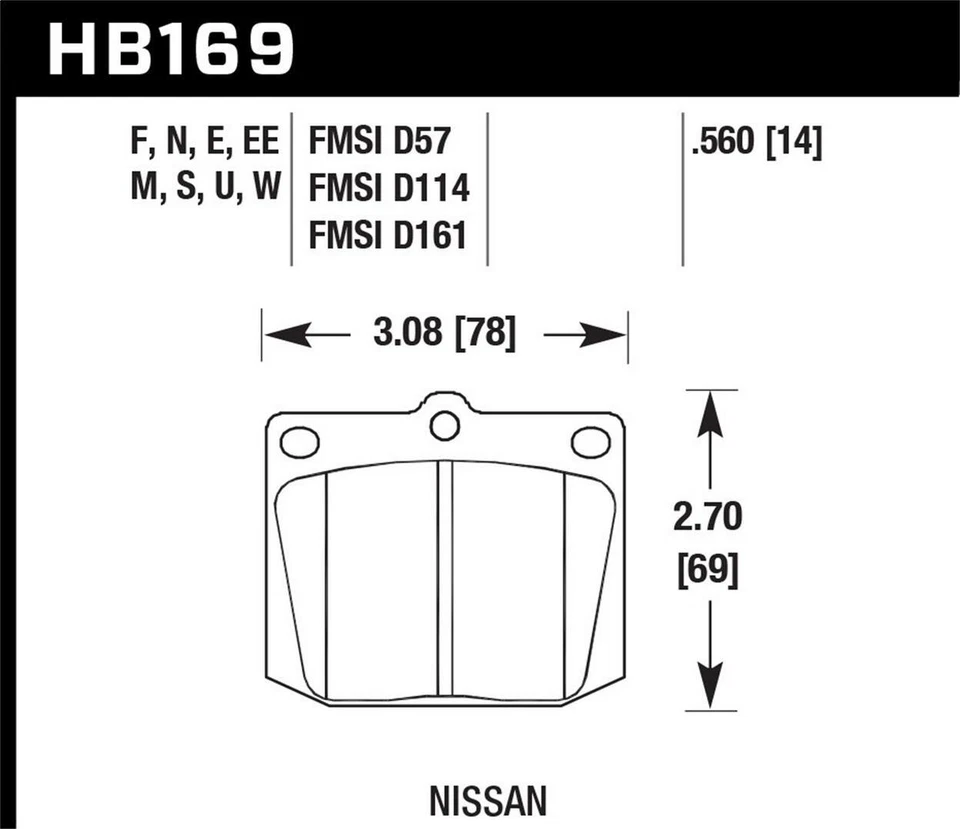Conjunto de pastilhas de freio a disco dianteiro para 1957-1960 Triumph TR3A - Imagem 3 de 4