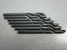 #23 High Speed Steel Black Oxide Screw Machine Length Drill Bits - Lot of 7