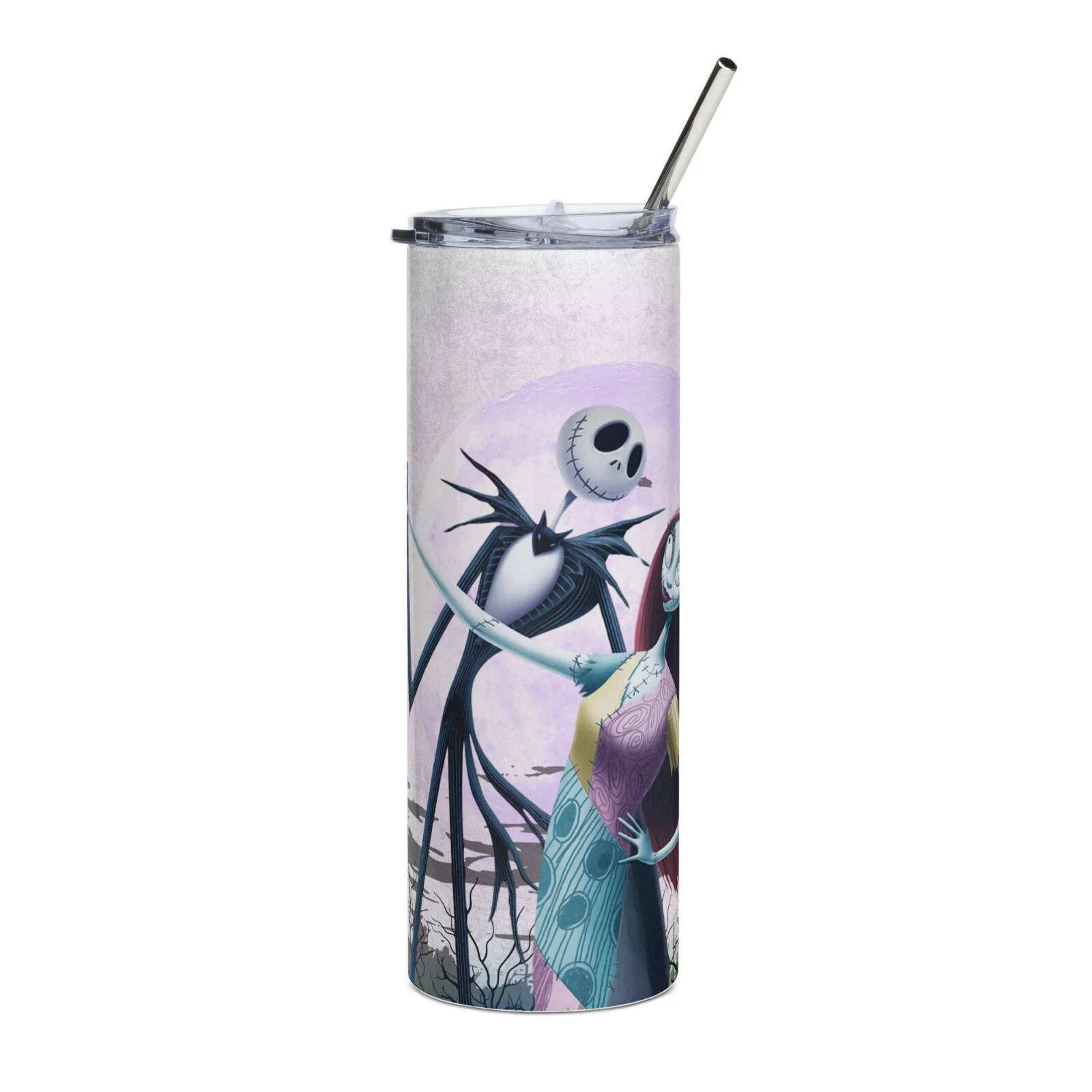 Nightmare Before Christmas Tumbler Halloween Drinkware With Straw