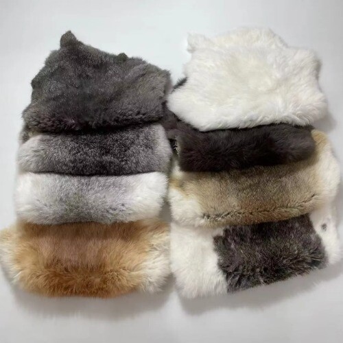 Natural Rabbit Fur DIY Apparel Sewing Fabric Fluffy Rabbit Fur Home Accessories - Bild 14 von 37