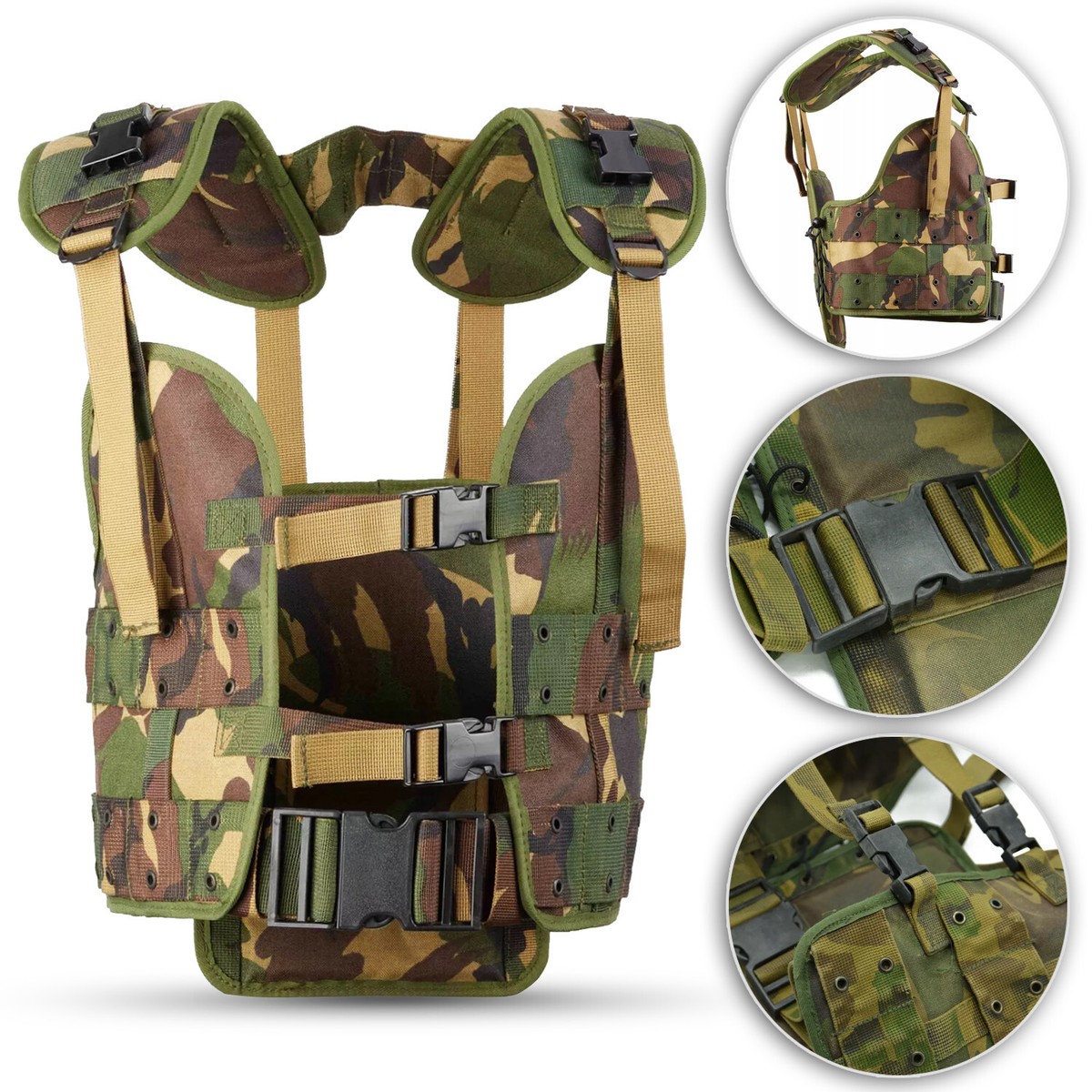 Tactical Load Bearing Vest Chest Rig Dutch Army Camo LC-1 M93