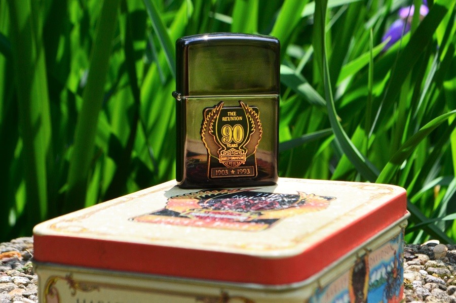 Zippo Lighter - Harley Davidson - Rare 90th Anniversary - The