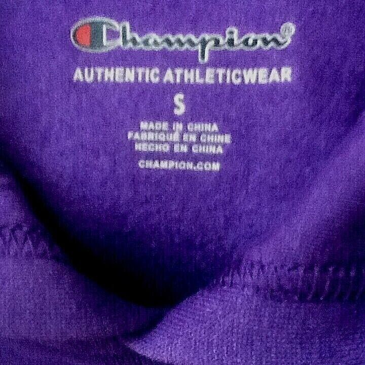 PURPLE Size SMALL Champion Girls 7-16 Raglan Graphic Hoodie
