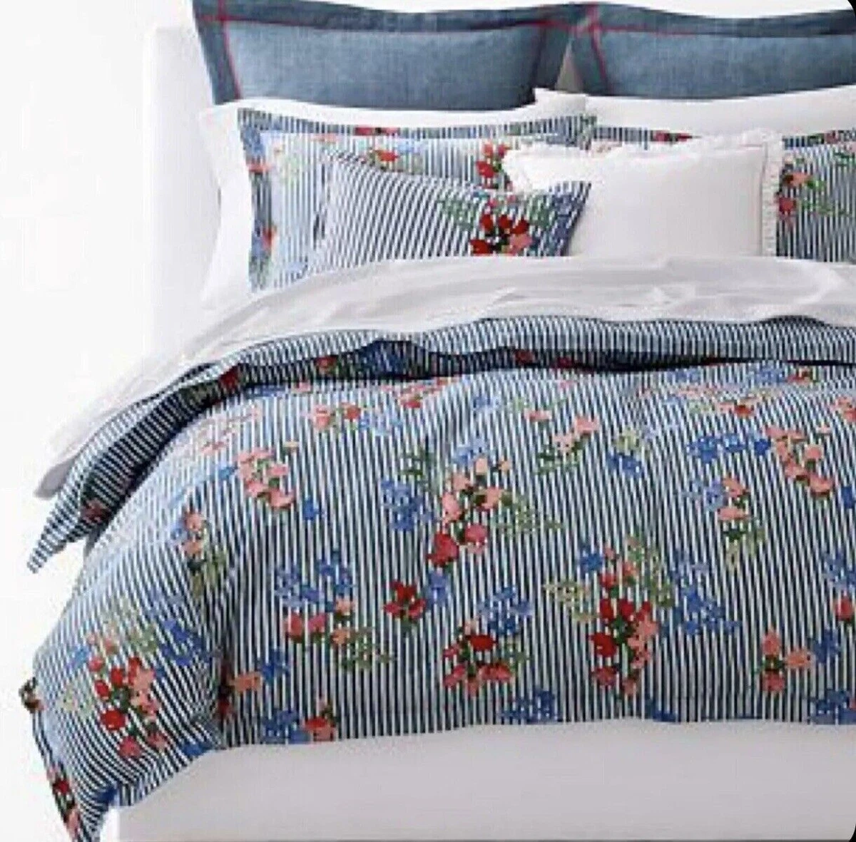 Ralph lauren red white and blue bedding Clearance