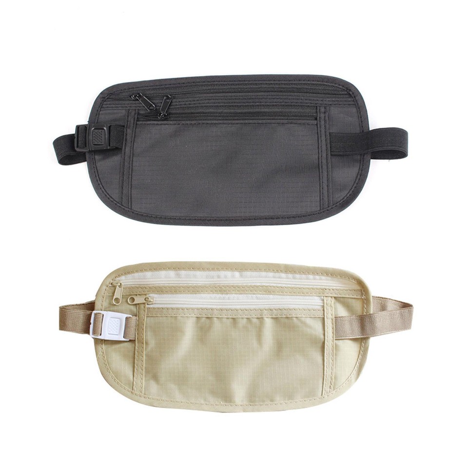UNISEX BUM BAG MONEY TRAVEL WAIST BELT FANNY PACK POUCH WALLET FESTIVAL