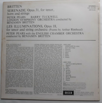 Benjamin Britten セレナード Britten: 