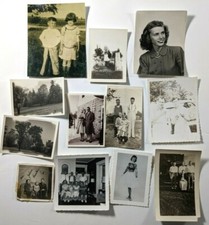 12 Vintage Photography 1940s WW2 Era Portrait Children Family Photos Military