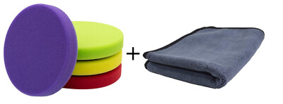 Liquid Elements Pad Man Set - (4X Pad Man V2 125mm) Polierschwamm-Set Polierset