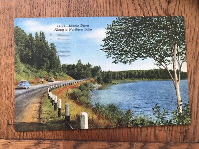 #ad #ad Scenic Drive along a Northern Lake Postcard $2.00