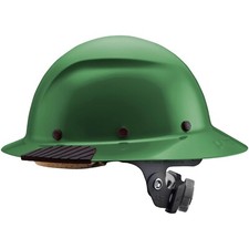 LIFT Safety HDF-19GG DAX Fiber Resin Full Brim Hard Hat, Green New Blemished