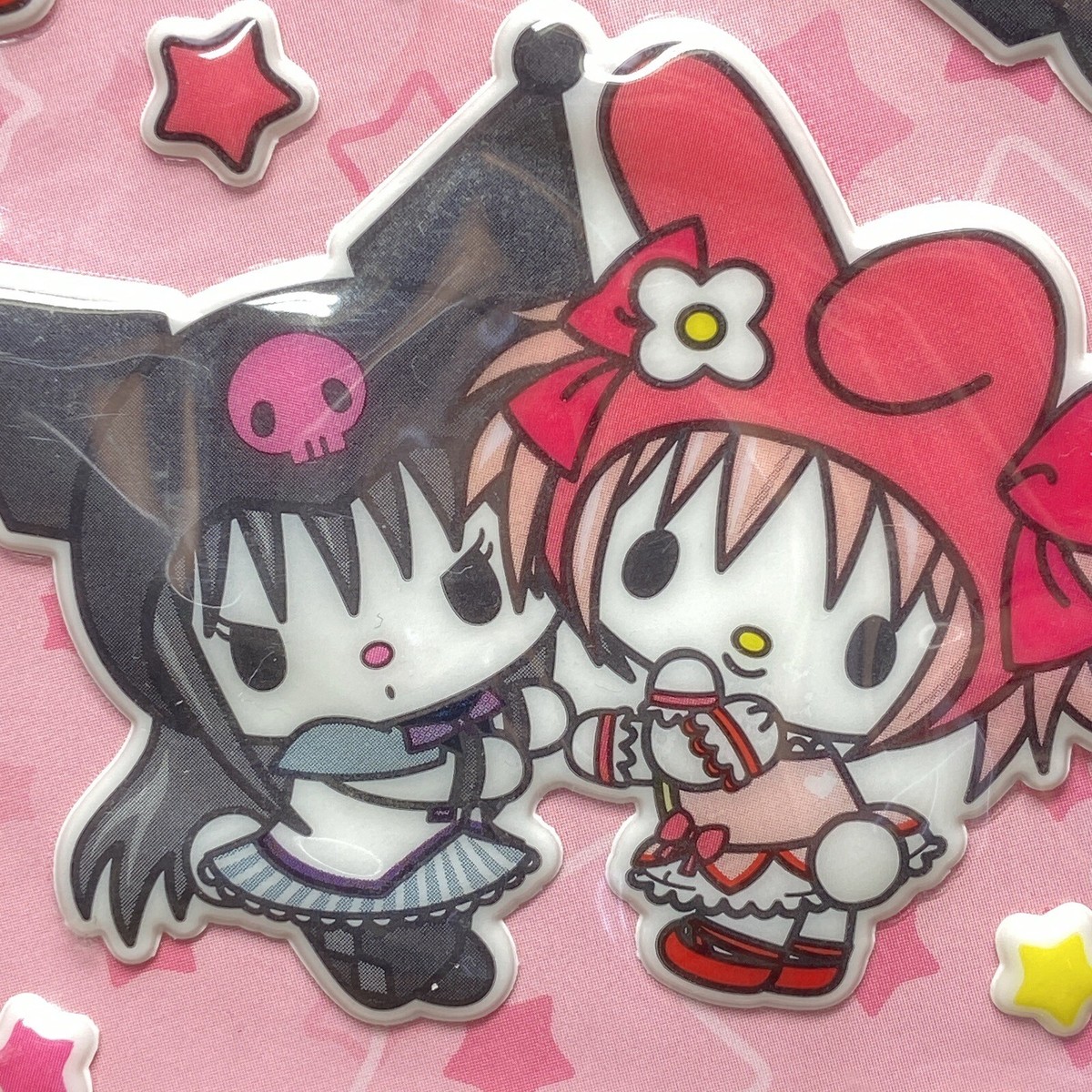 My Melody × Puella Magi Madoka Magica 2012 Sticker Kuromi Sanrio